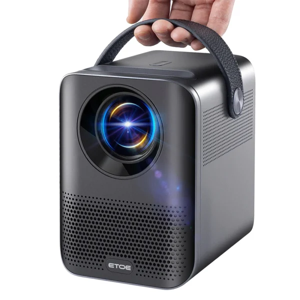 ⁦Smart Projector 1080P with Android TV 10.0, Netflix-Certified, 5G WiFi Bluetooth, Wireless Chromecast, Movie Projector Compatible with iOS/Android/HDMI/Fire TV stick - D2 Pro⁩ - الصورة ⁦4⁩