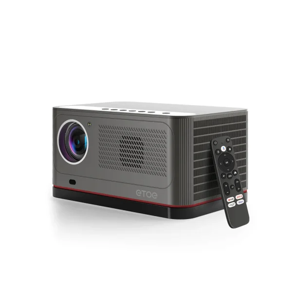 ⁦Projecteur TV Etoe Whale Pro - Android, 1080p, 1500 ANSI, Compatible 4K, mise au point auto, 2 haut-parleurs 10W, Wi-Fi dual, + Cadeau⁩ - الصورة ⁦5⁩